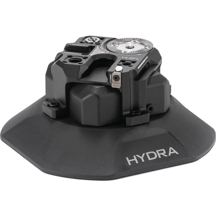Tilta Hydra Electronic Suction Cup with Multifunctional Mount – a powerful motorised suction system offering flexible camera rigging options for automotive and motion shots.