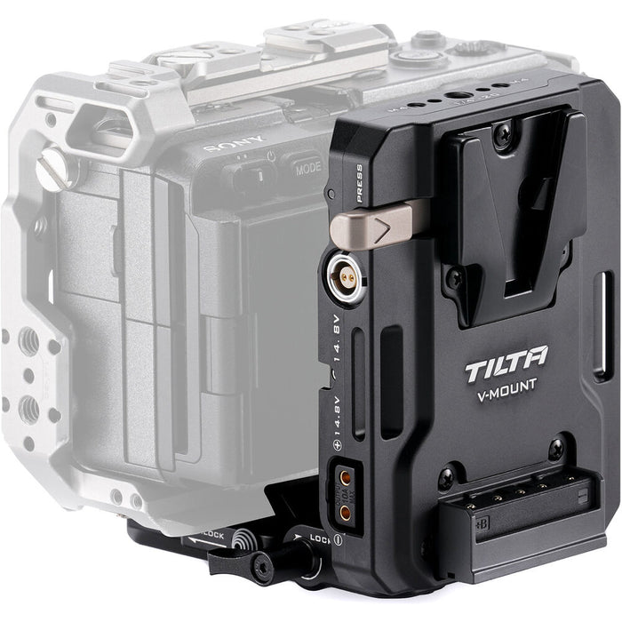 V-Mount battery plate with Arca quick release and outputs