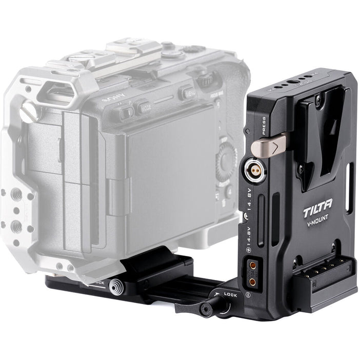 V-Mount battery plate with Arca quick release and outputs