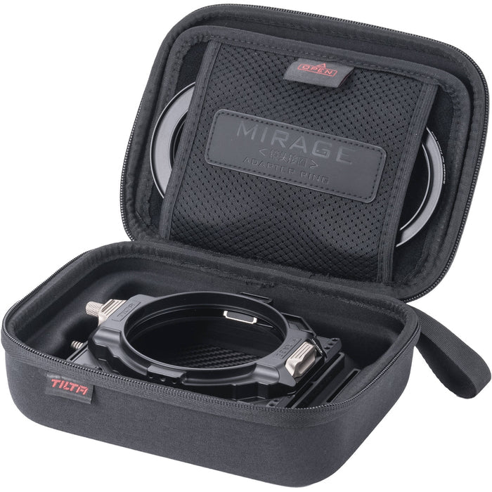 Tilta Mirage Matte Box for professional video and film production, with dual-stage filter system and adjustable flags.