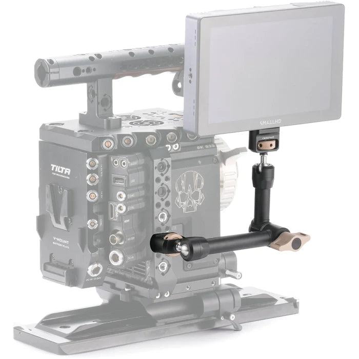 Tilta Pro articulating arm in black with dual ball heads and 1/4″-20 mounts.