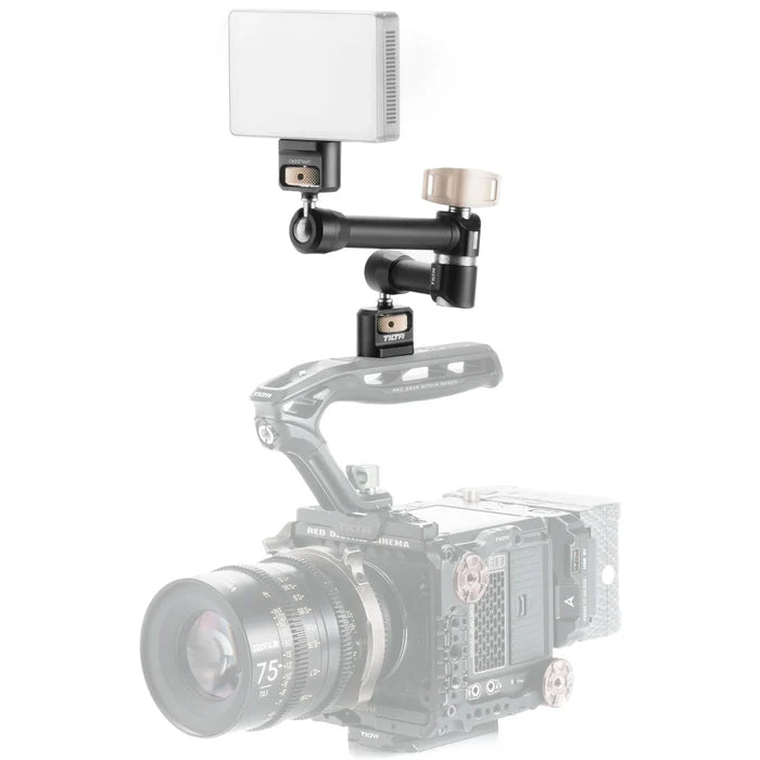 Tilta Pro articulating arm in black with dual ball heads and 1/4″-20 mounts.