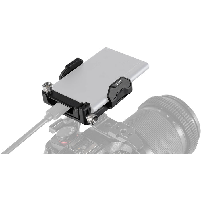 Universal SSD Drive Holder V2 for Tilta camera cages with cable clamp