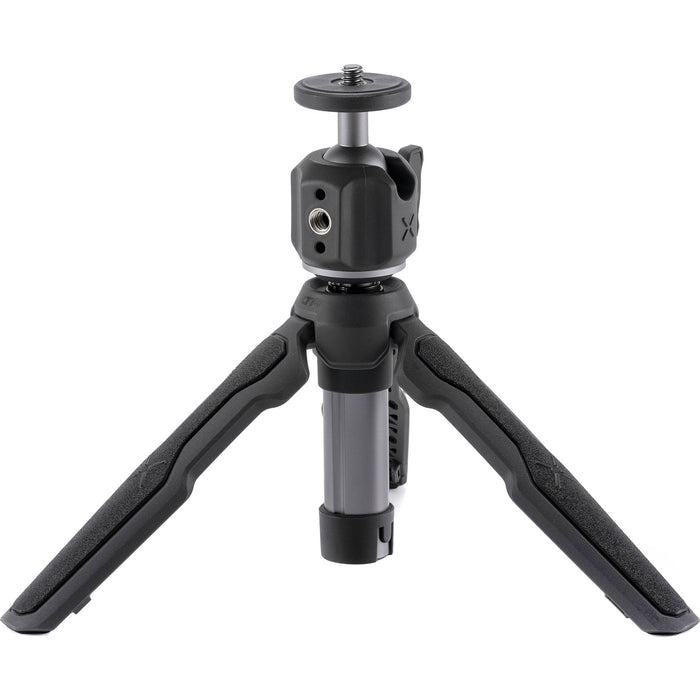 Tilta VT01 Extendable Vlog Tripod in Grey with adjustable legs, ball head, and cold shoe mount, ideal for smartphones and compact cameras.