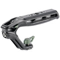 A top handle with various mounting options for a variety of camera cages and systems to assist in improving low-angle captures.
