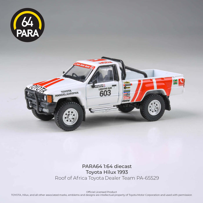 Toyota Hilux 1993 Roof of Africa Toyota Dealer Team RHD Para64 1:64 scale PA-65529