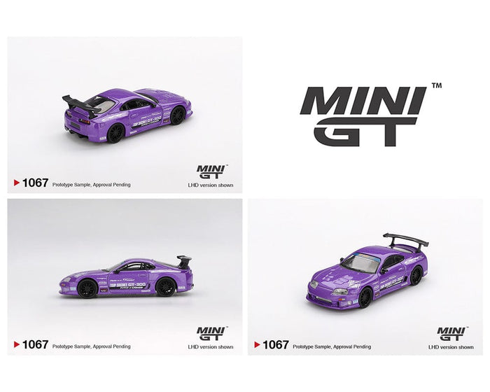 Toyota Supra (A80) Top Secret GT-300 Top Secret Purple Mini GT 1/64 scale MGT01067-BL