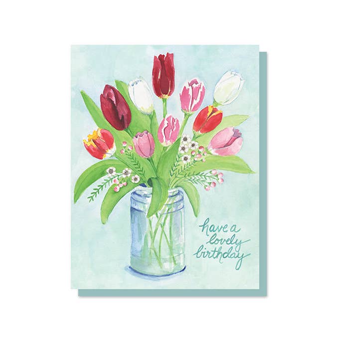 Tulip Birthday Card