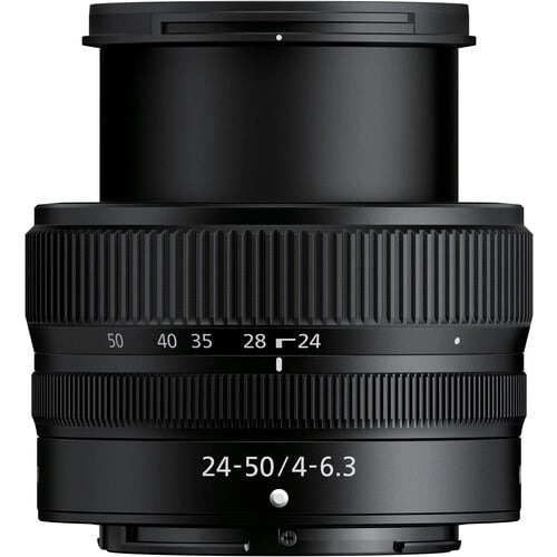 Nikon Z 24-50mm f/4-6.3 Lens – compact and lightweight standard zoom lens for Z-mount cameras, ideal for everyday photography and travel.
