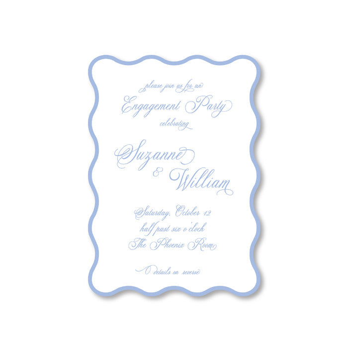 Wave Border Invitations