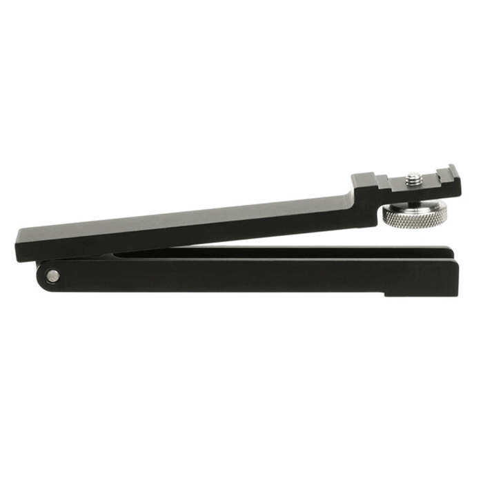 Lightweight aluminium accessory for flipping and positioning flash units in the Wimberley modular bracket system.