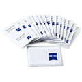 The Zeiss Pre-Moistened cleaning wipes can be used for anything from fingerprints and grains of sand to the smallest dust particles or dirty lenses.