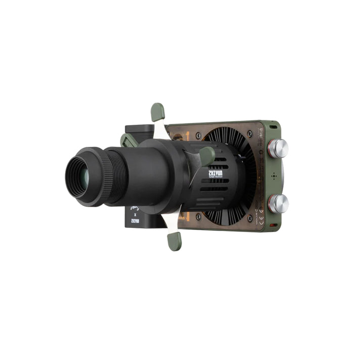ZHIYUN Spotlight Attachment with adjustable focus and creative gobo projection for professional lighting effects.