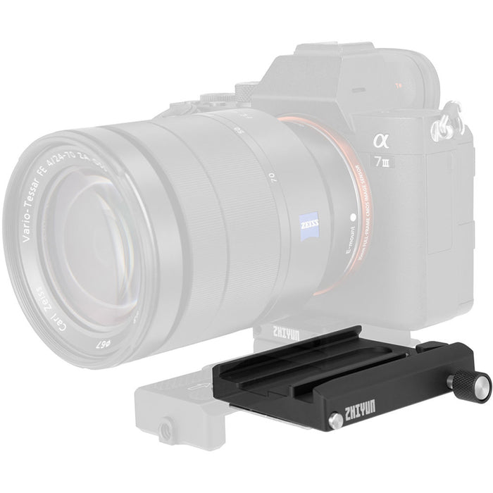 TransMount Quick Release Baseplate for gimbals with metal latch for TransMount belts and bags.